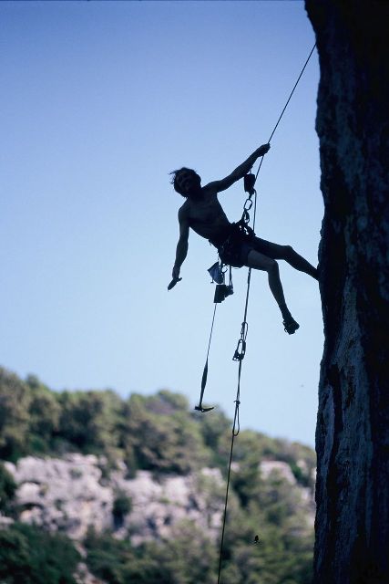 Rock climbing in Adriatic